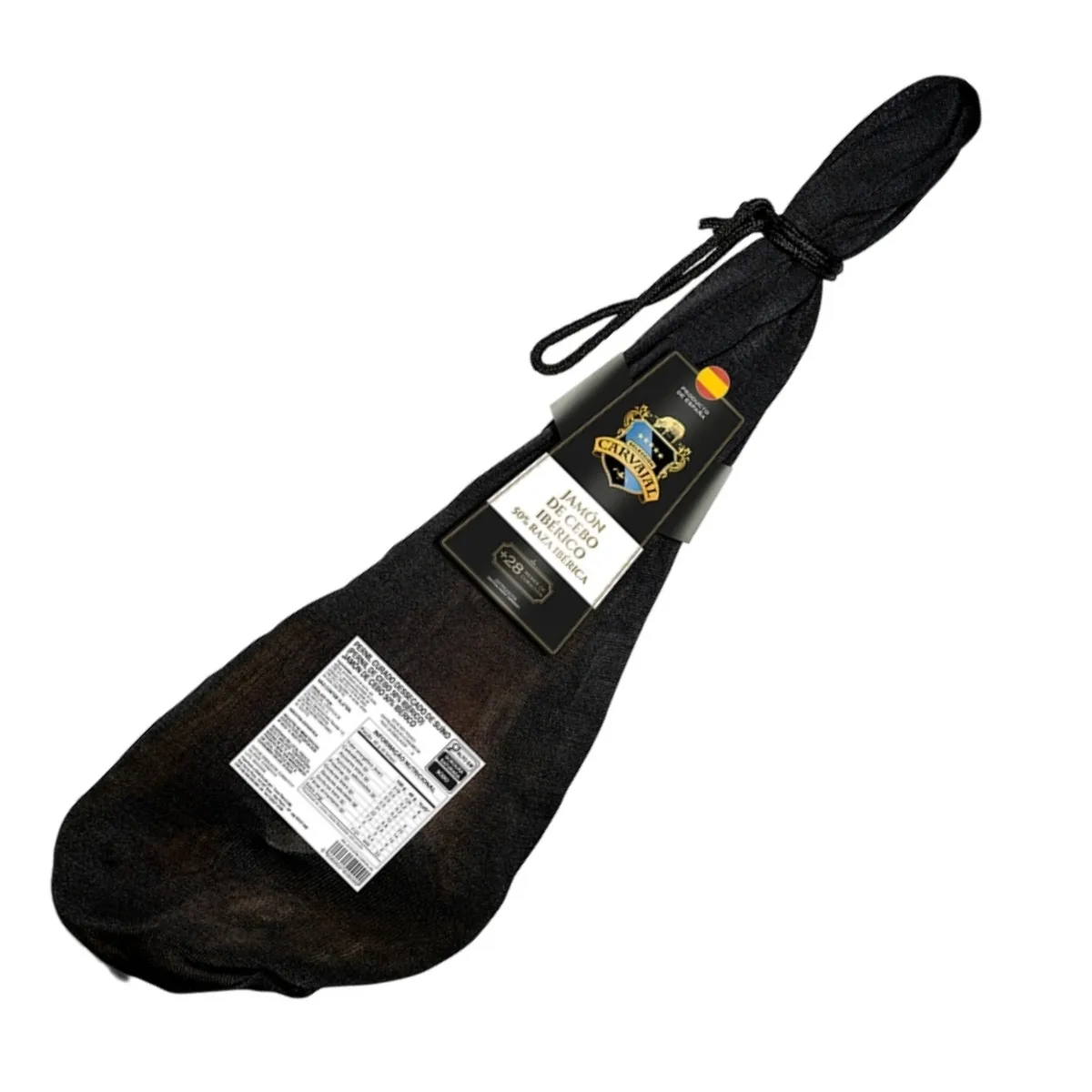 Jamón Espanhol Carvajal 50% Ibérico 28 Meses De Maturação - 7kg Aprox