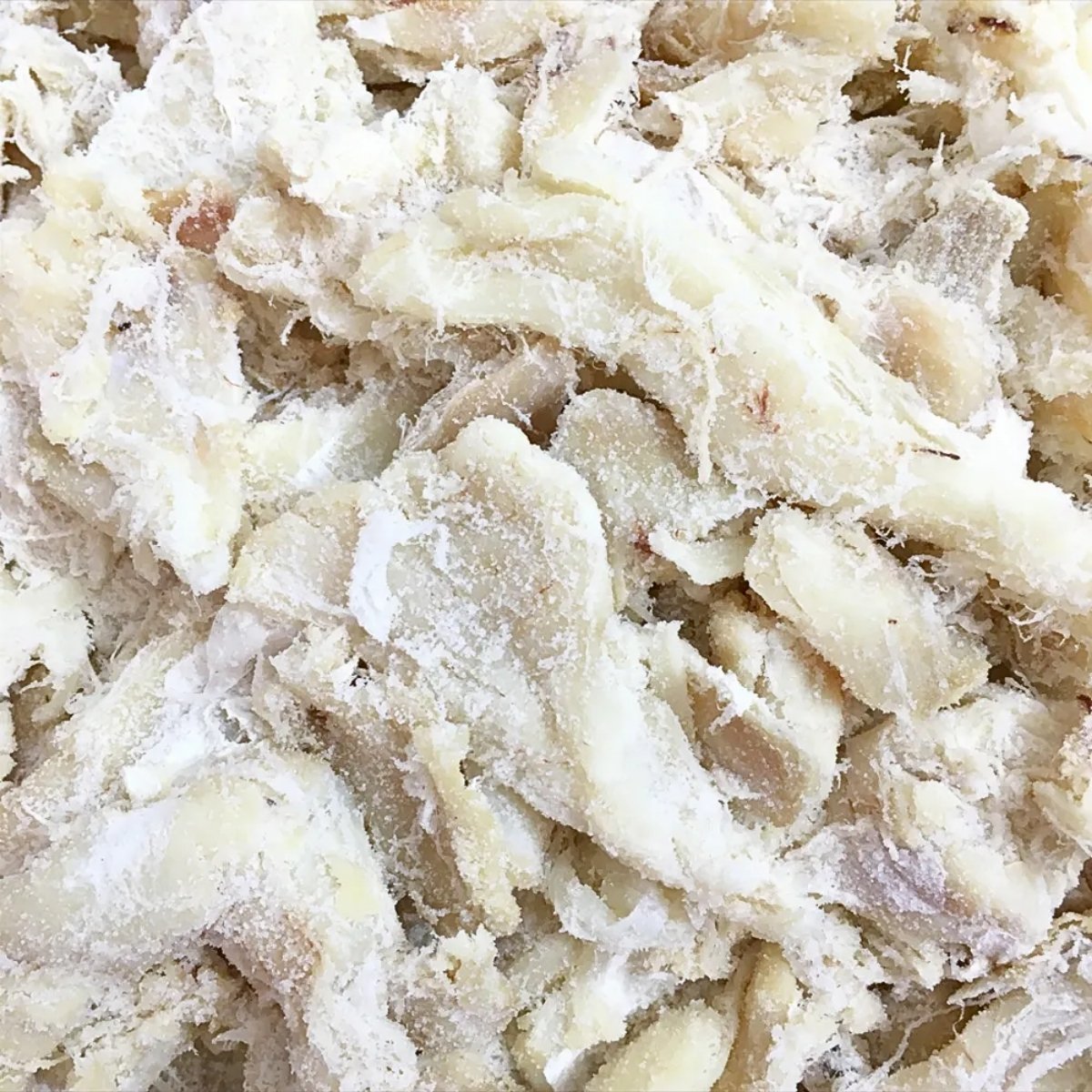 Filé de Bacalhau Desfiado Gadus Morhua 100% Limpo sem Espinhas